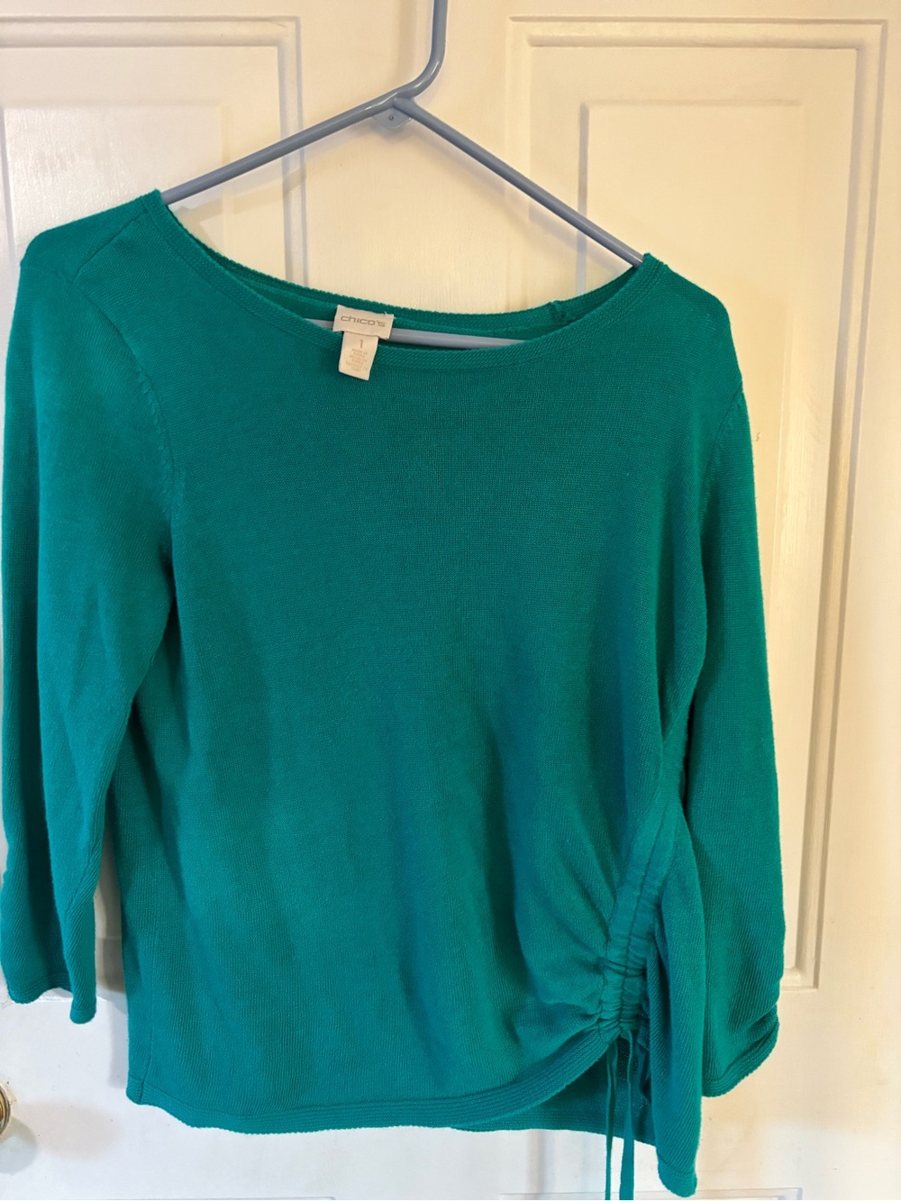 Croft & Barrow Teal Side-Ruched Women’s Top